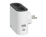 LEGRAND Rozgałęziacz - 2 gniazda, USB, USB-C 49401 - 1047786 - zdjęcie 5
